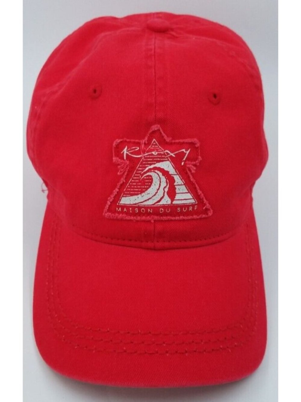 Roxy Maison Du Surf Adjustable Red Wave Logo Surfing Beach Baseball Hat Cap